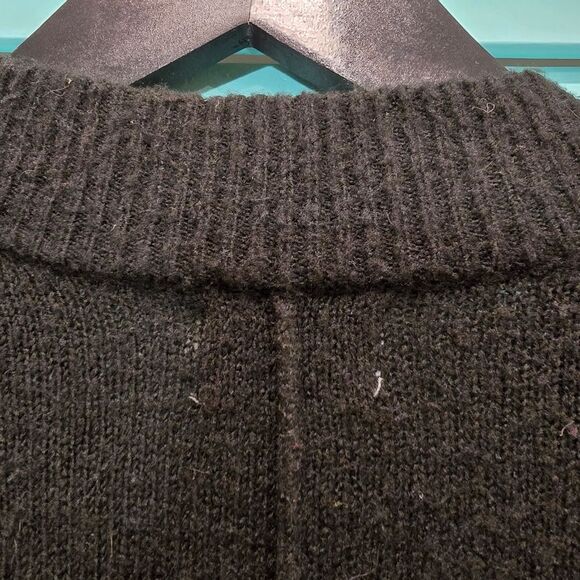 Women's Black Open-Front Cardigan - Picture 5 of 5